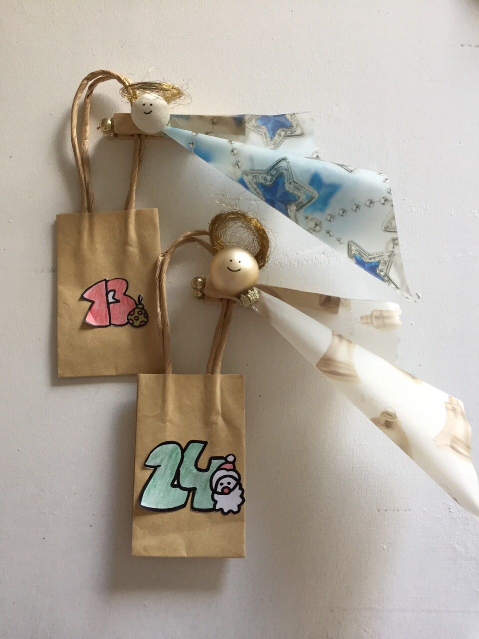 Adventskalender mit Engeln