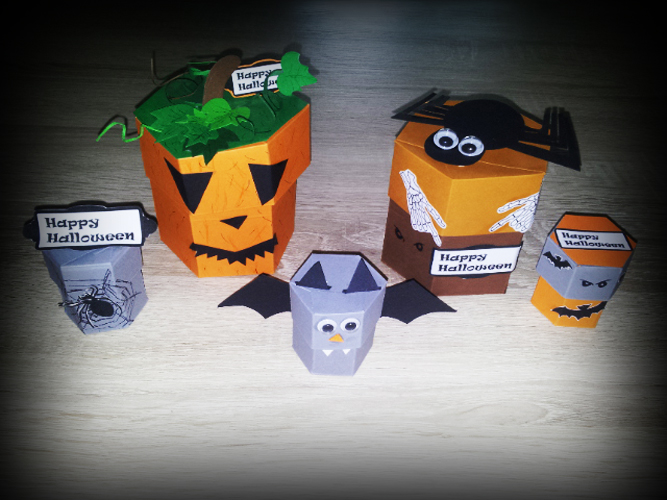 gruselige Halloweenboxen für Süßes